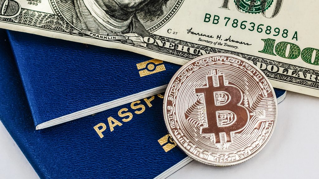 bitcoin virtual crypto currency financial concept pile of hundre bitcoin virtual crypto currency financial concept pile of hundred us dollar